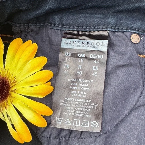 Liverpool Jeans Company Dark Blue Straight Leg Jeans - Picture 9 of 13